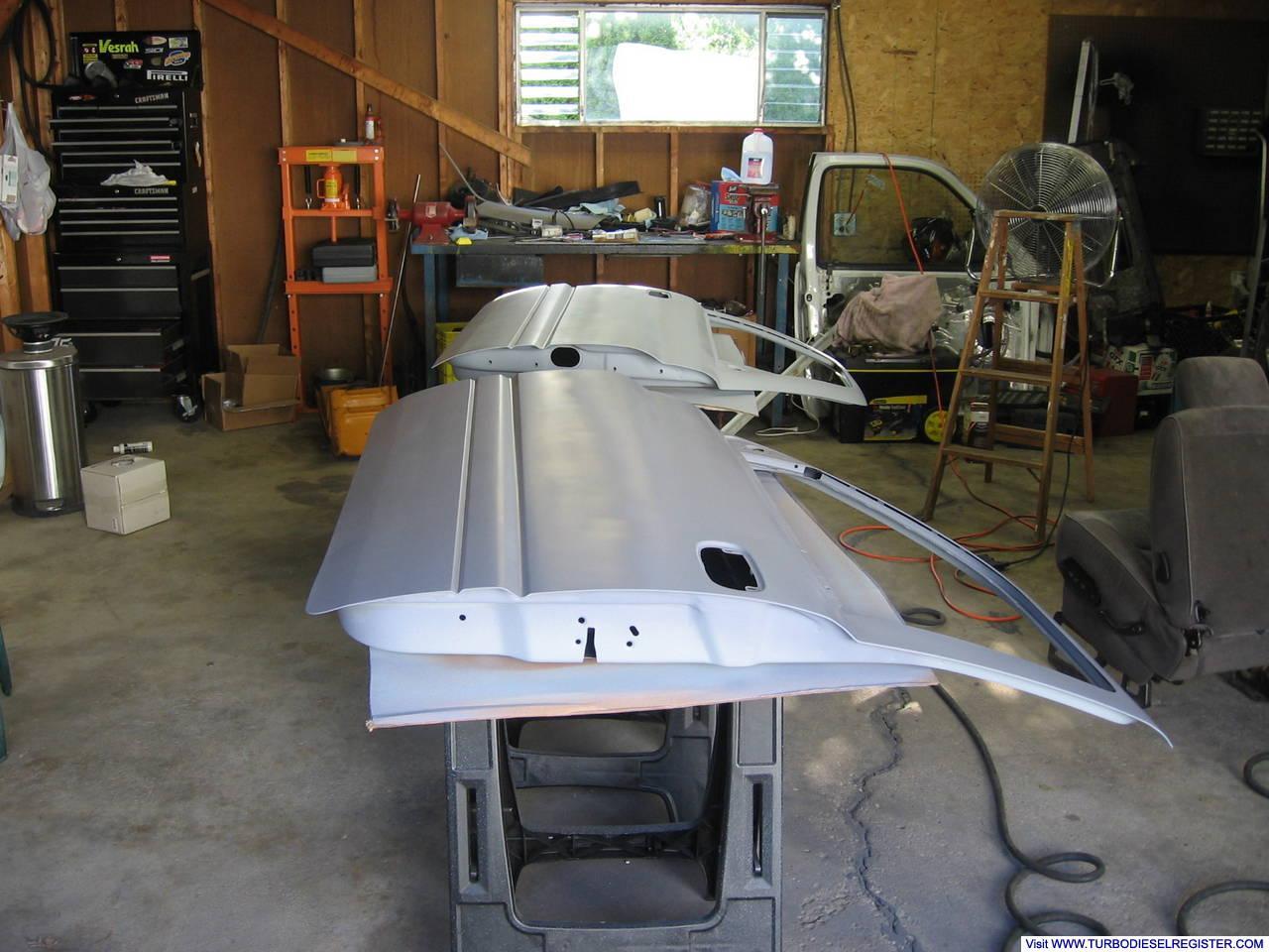 Doors are primed and ready for top coat