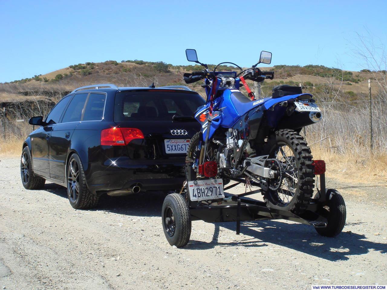 DRZ on trailer