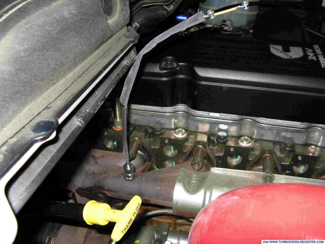 EGT sensor installation - side view