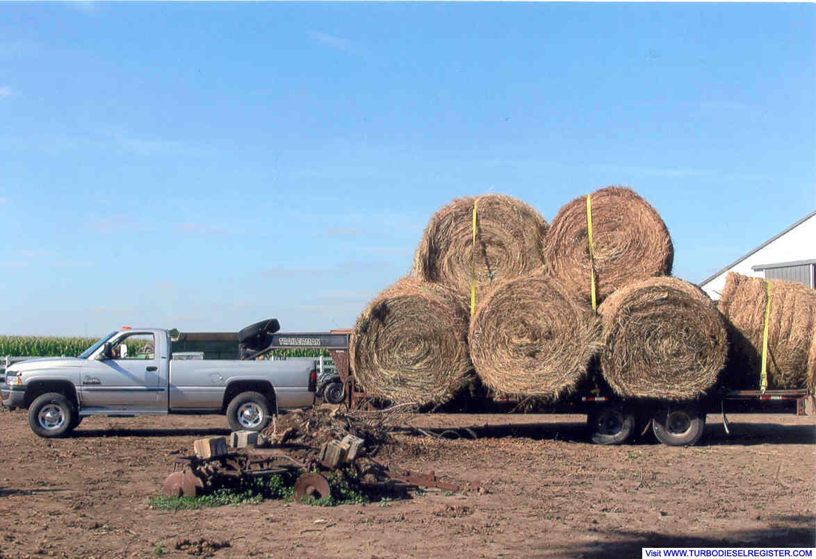 Hauling hay Summer 2007