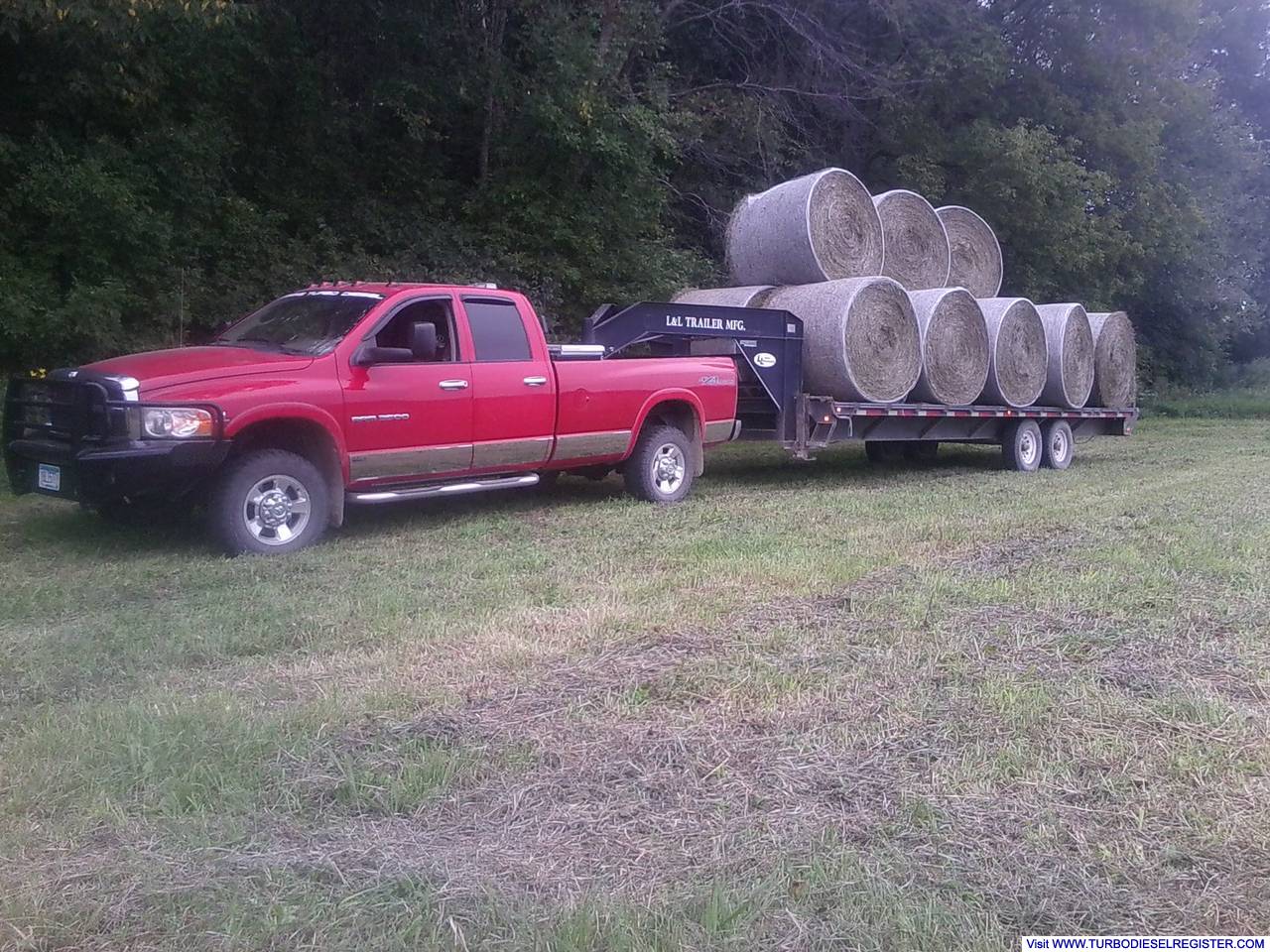Hauling Round Bales