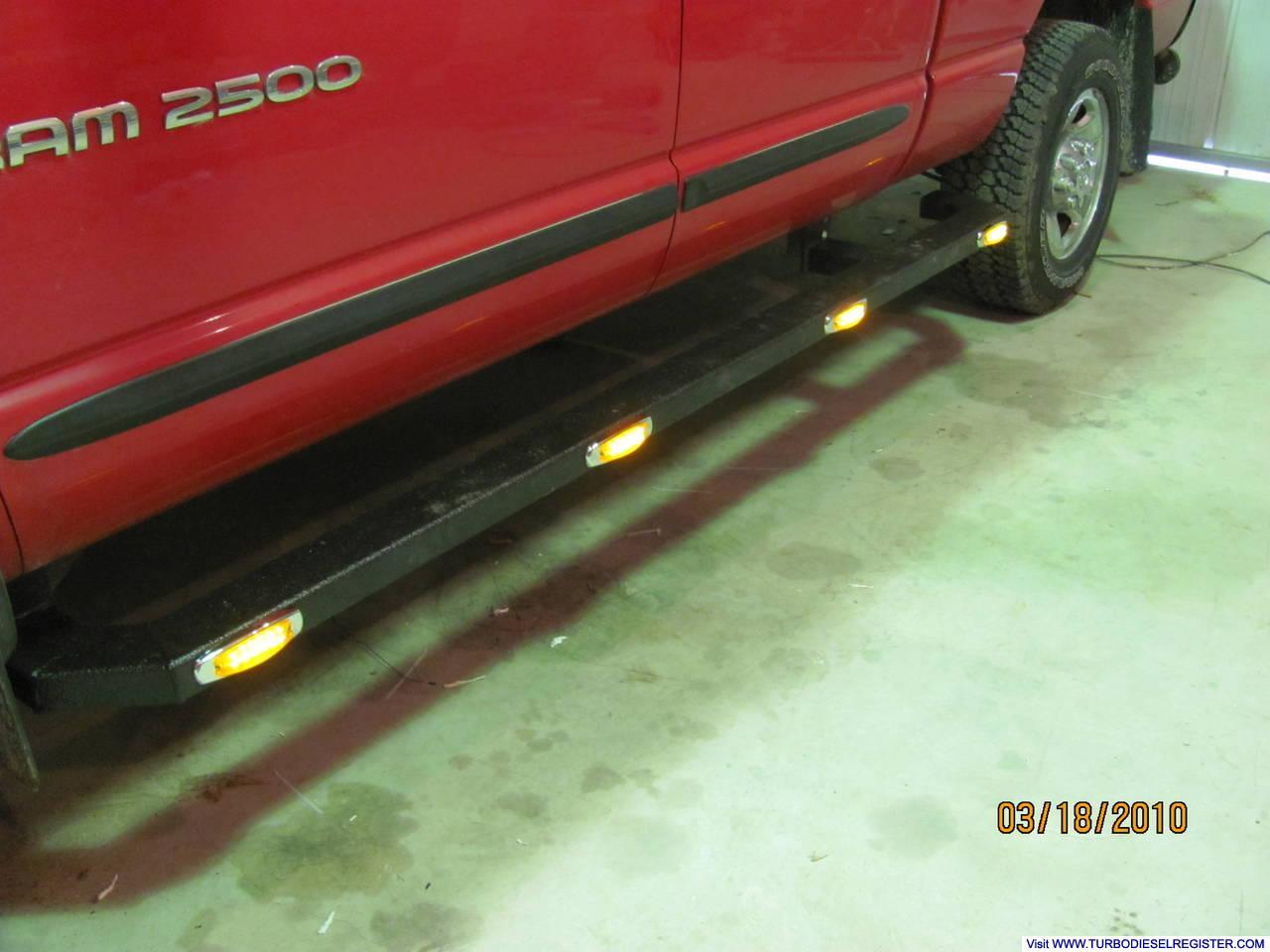 Home made running boards. 2 x 4 x 1/8" Tube