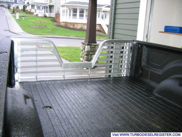 Husky alum 5th wheel tailgate and Pullrite mounting holes in bed