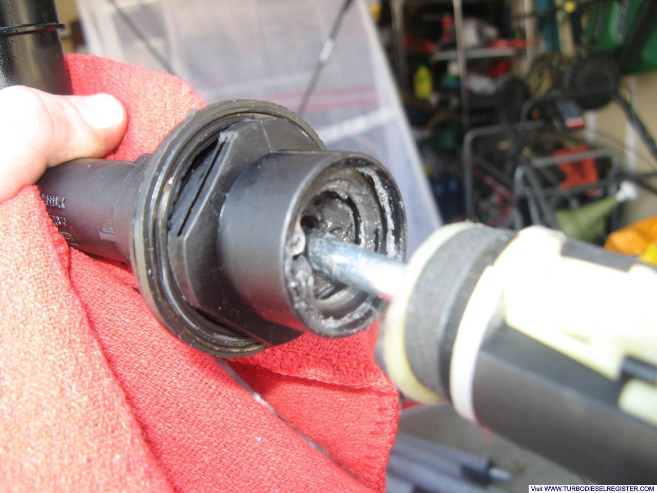 Inside clutch master cylinder