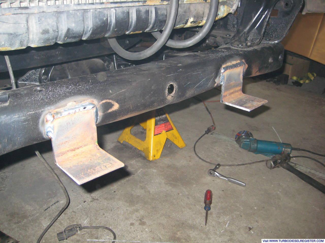 Intercooler bottom mounts.