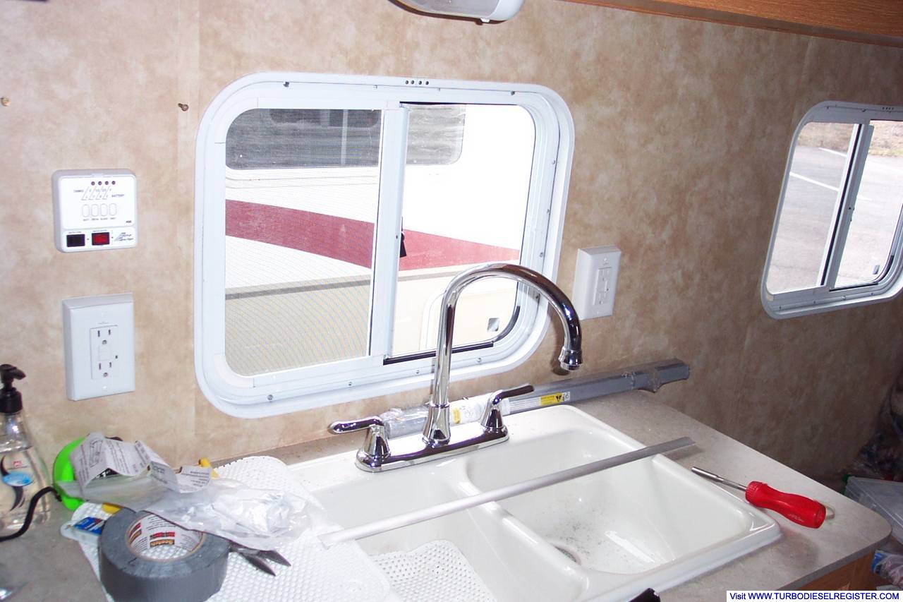 Kitchen/couch slider window
