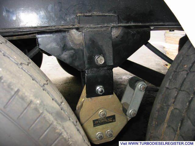 Lift bracket installed