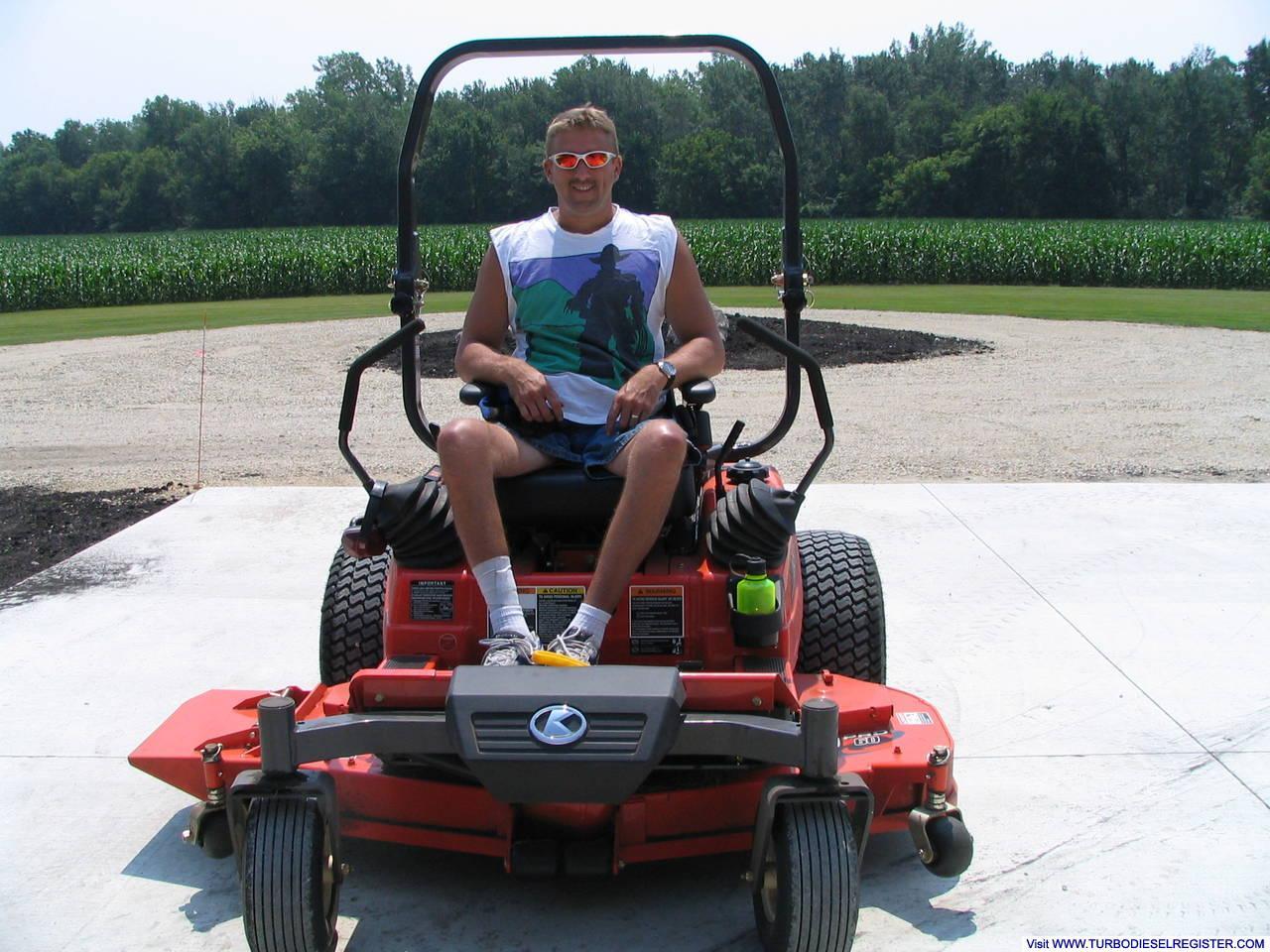 Me and the "Acre Taker"....21 HP Diesel Kubota