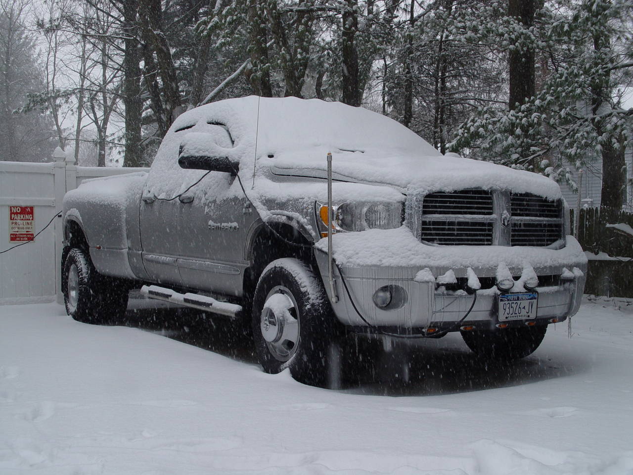 My truck in the first snow of 2012