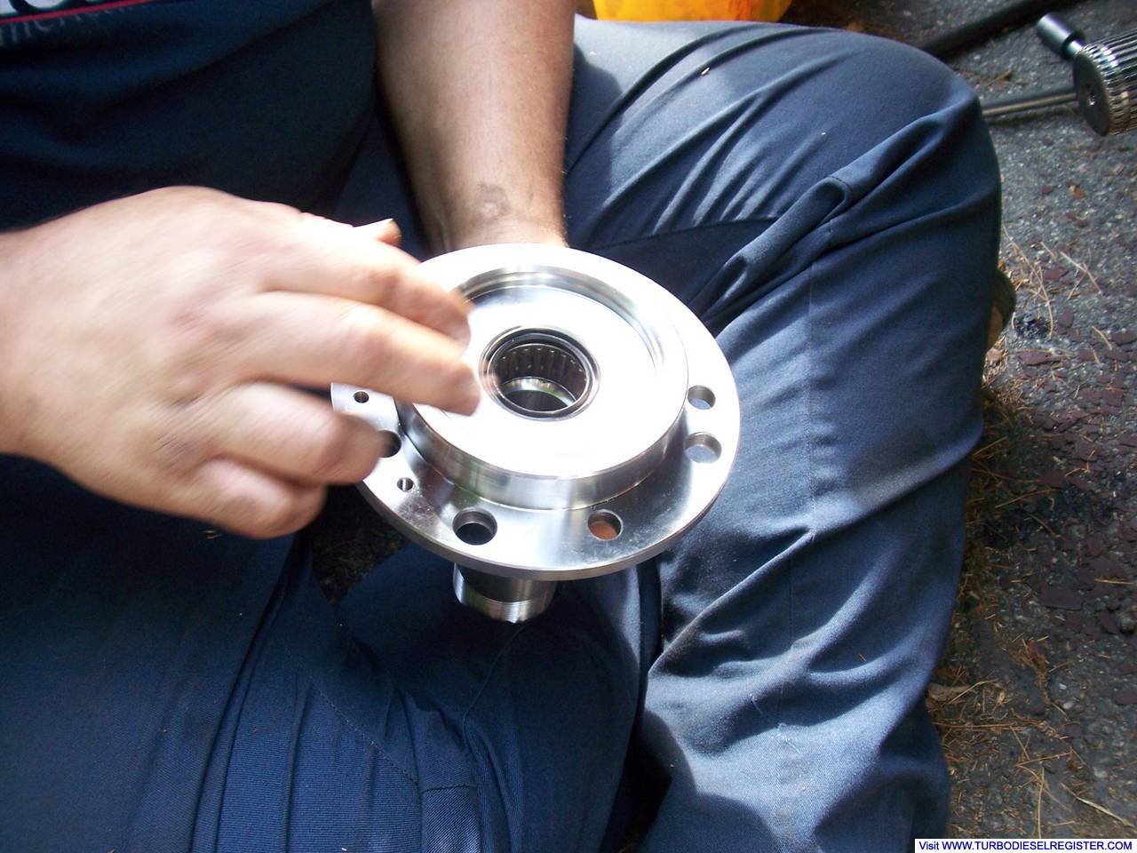 new hub with needle bearing already installed