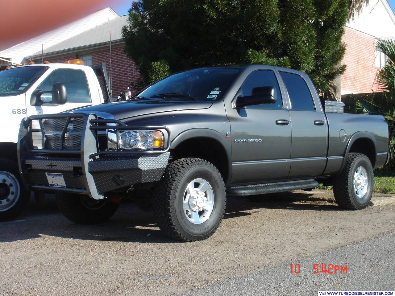 Newly color matched replacement bumper and tool box