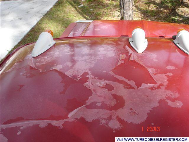 Peeling Clear Coat