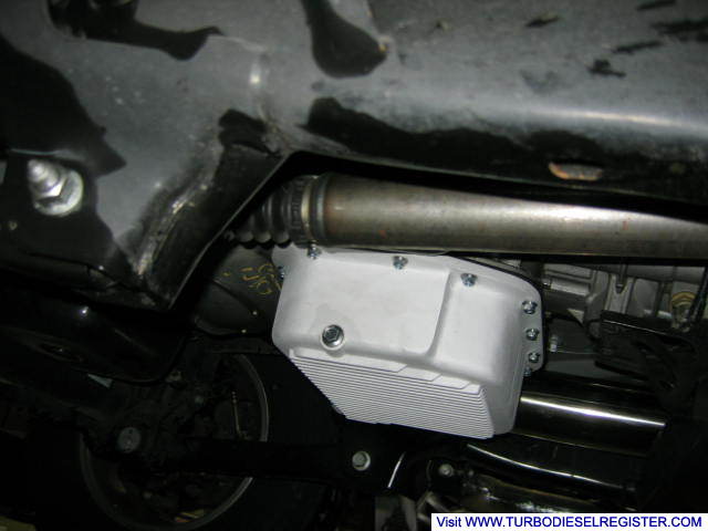 PML "as cast" trans pan (drivers side) w/drain plug