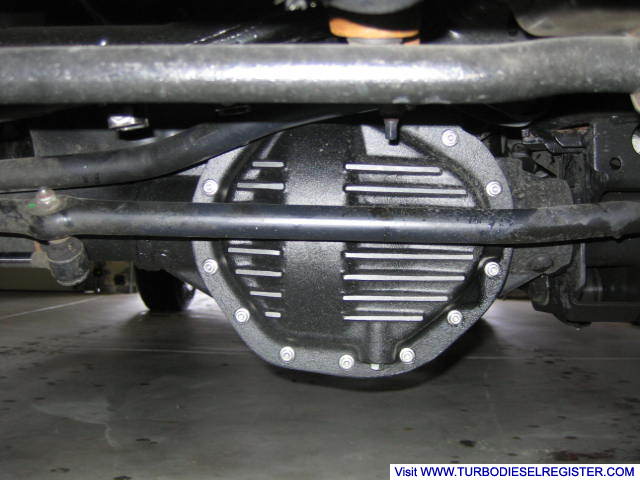 PML black powder coat front diff cover