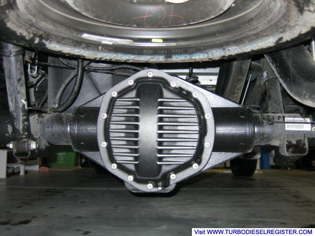 PML black powder coat rear diff cover
