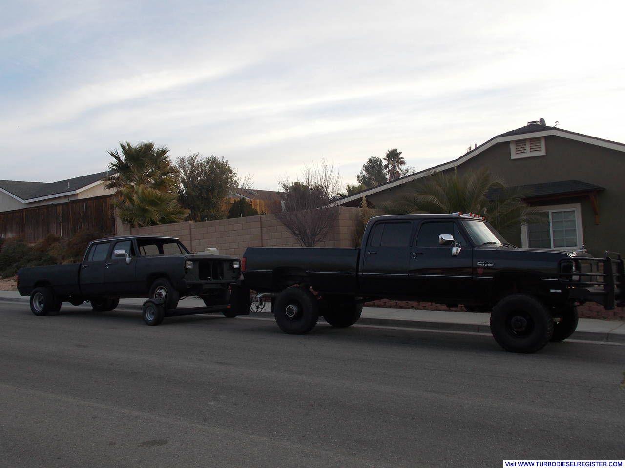 Rare sight - 1st Gen C/C towing a 1st Gen C/C