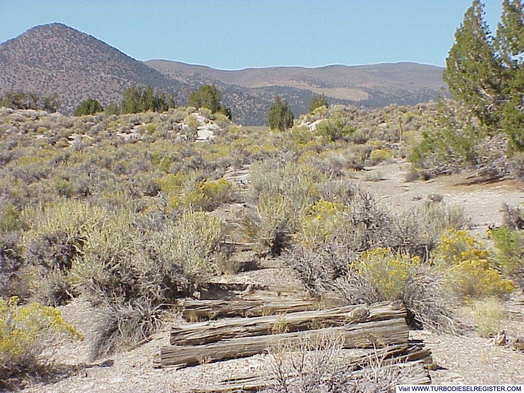 Remnants of the old Bodie, Ca. to Monomills railroad tracks