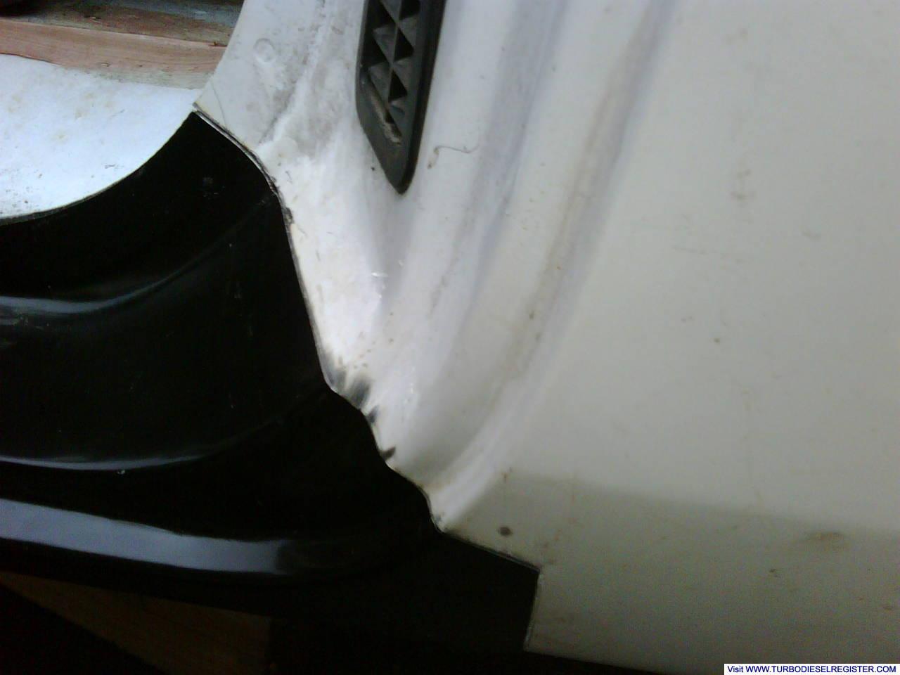 Replacement panel fitted