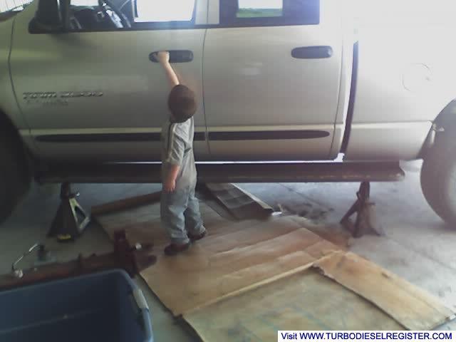 tewst fitting with a helper