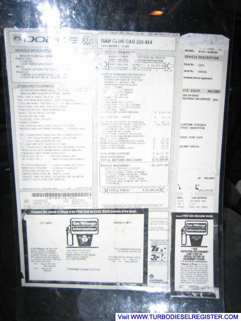 the window sticker