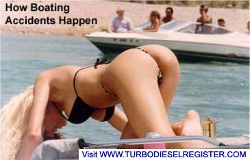 This is how  boating accidents happen!!!!