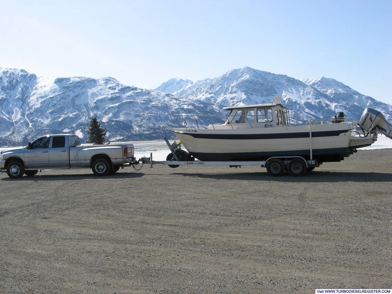 Towing new boat to Alaska