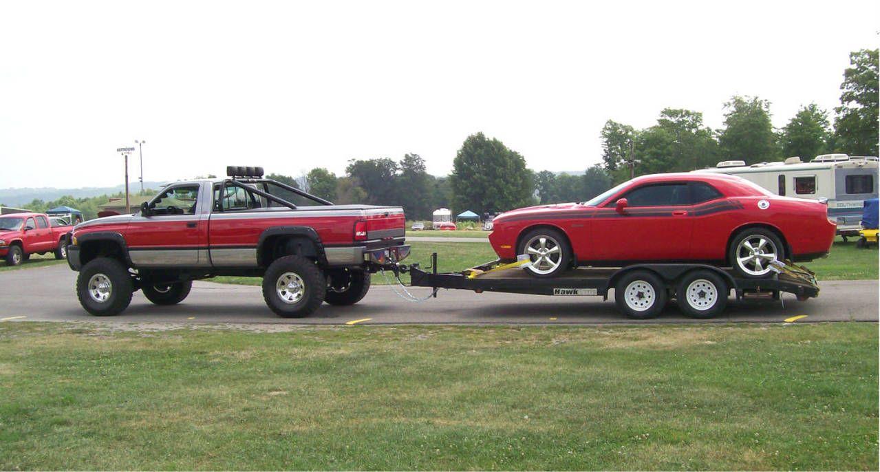 Towing The Challenger To The Drags