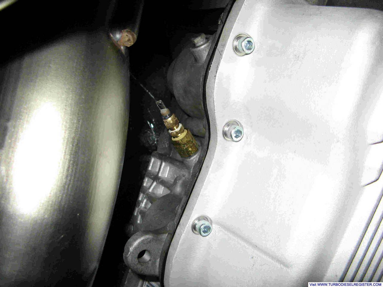 Trans temp sensor installation