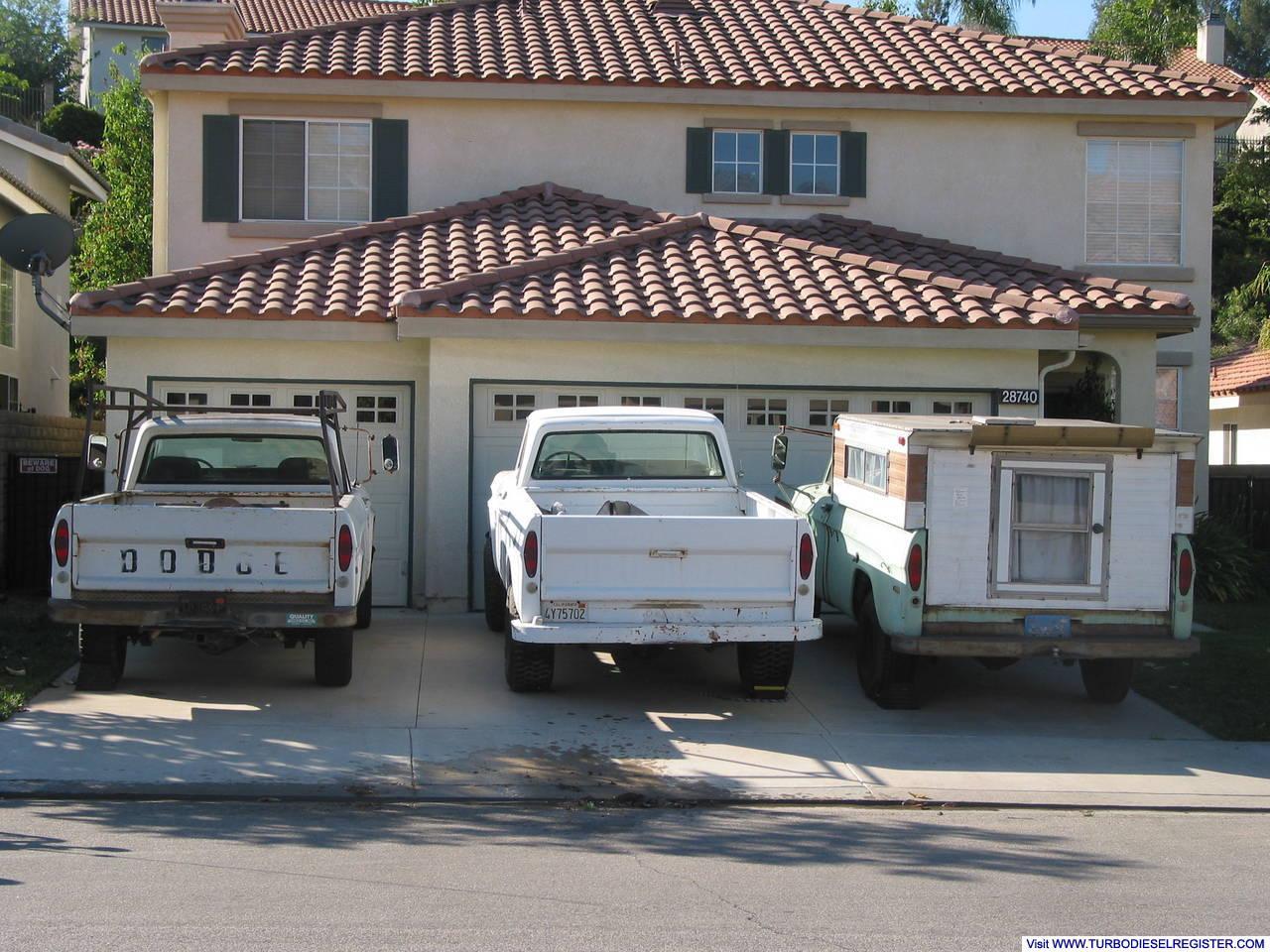 Two 1970 and one 1969 Powerwagon
