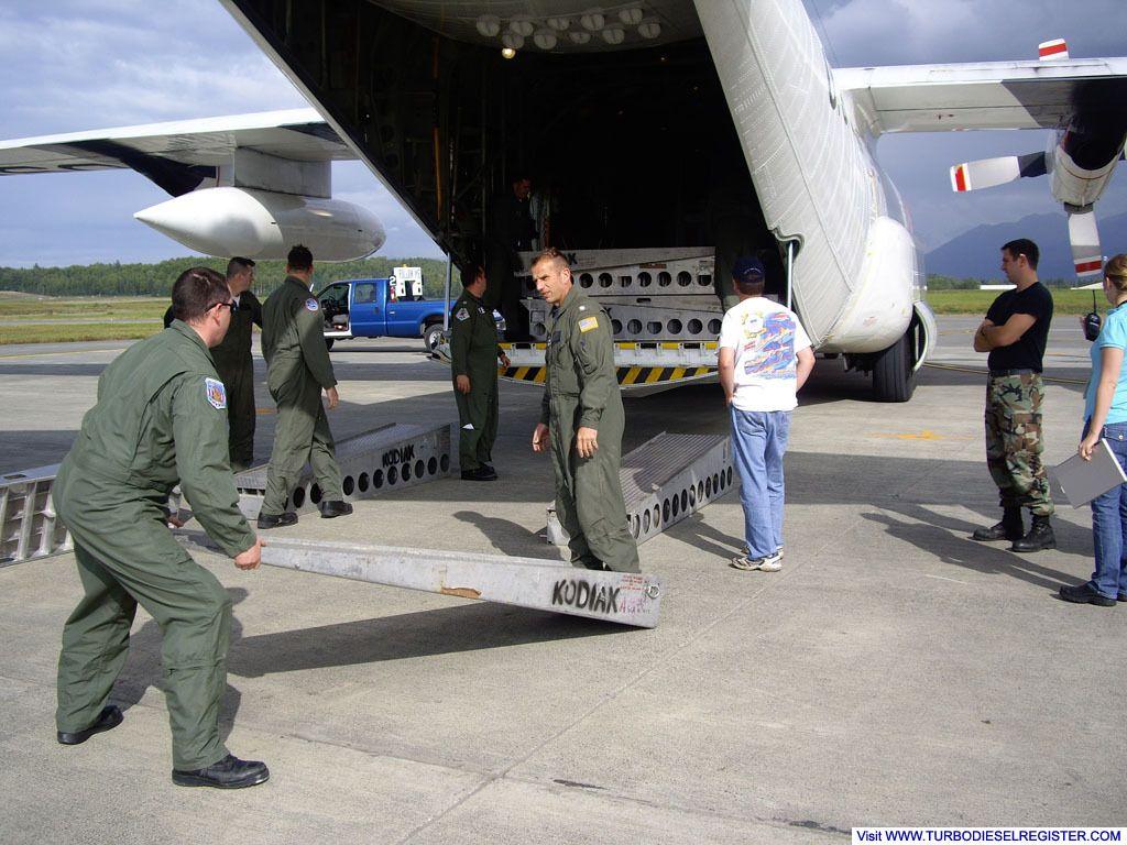 unloading CG 255006 from C130