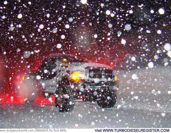 Up at Huntington during a blizzard