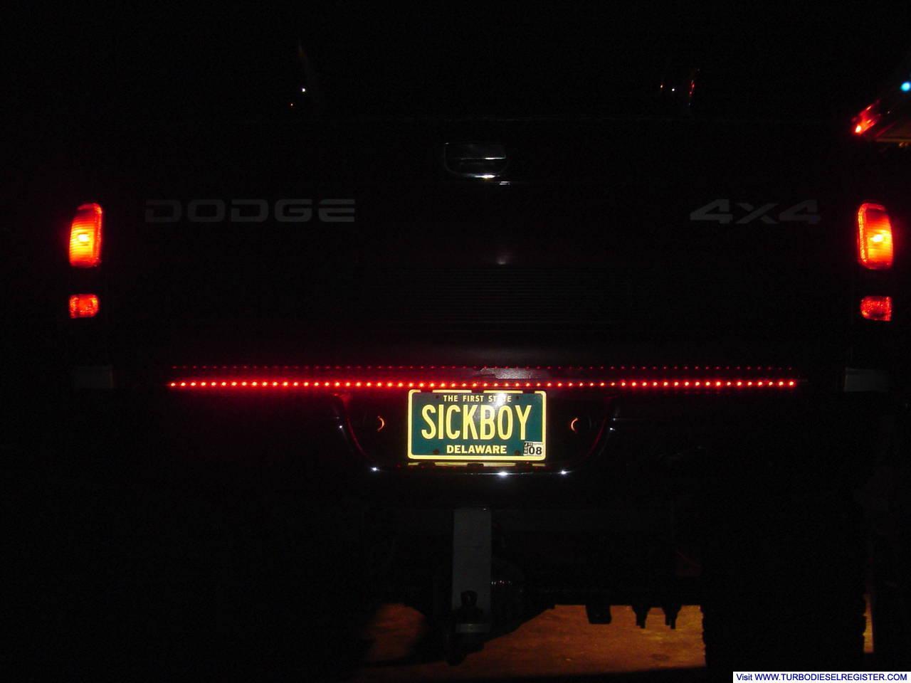 white lightning tail light bar